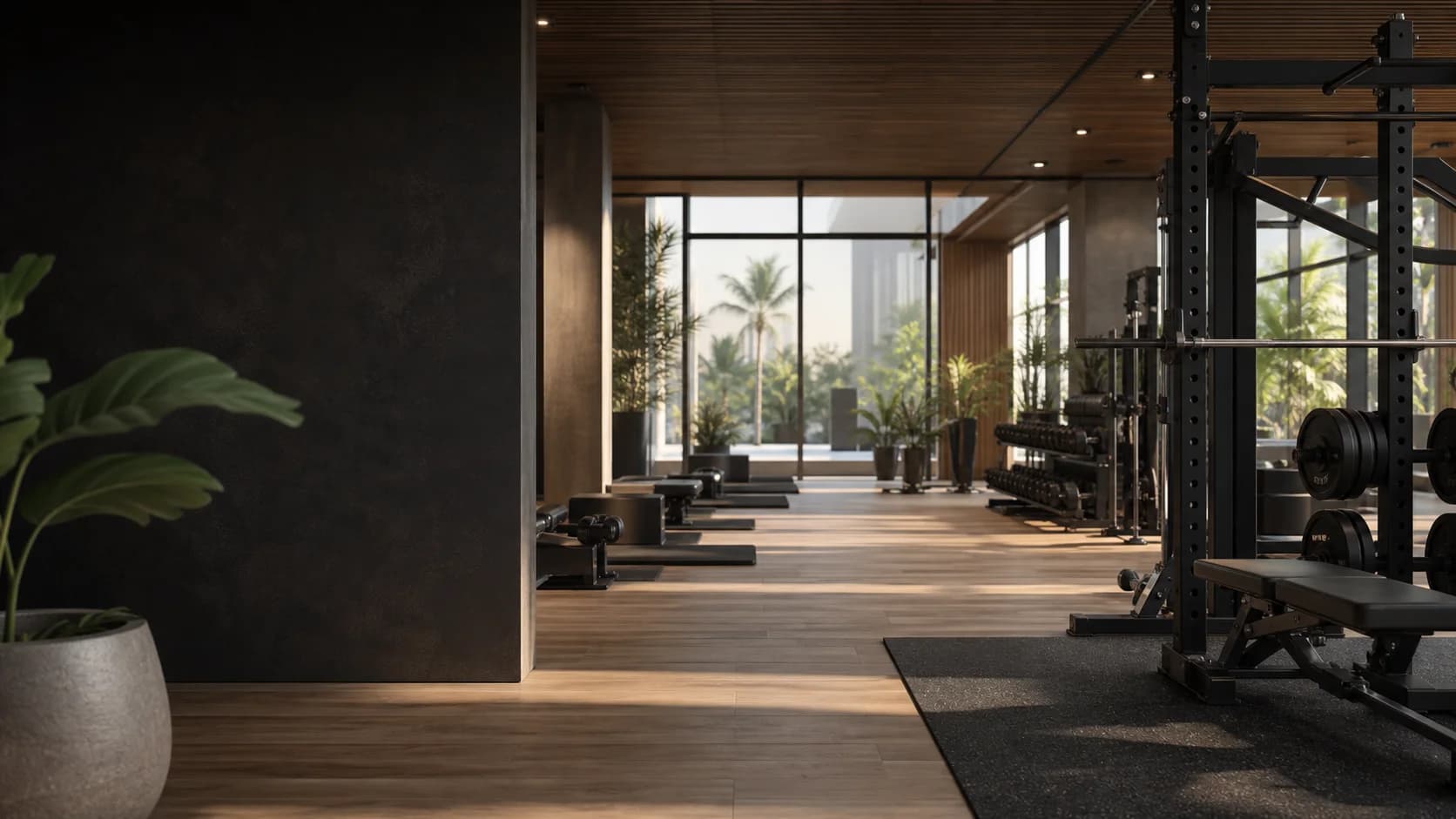 Modern premium fitness and wellness studio
